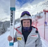 Denis Corthay garde le sourire à l'arrivée même si la piste de Verbier n'est pas forcément sa tasse de thé