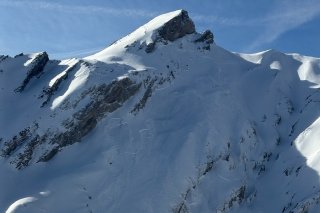 L'avalanche s'est produite dans le secteur de la Point de Chemo sur la commune de Chamoson.