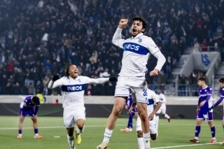 Sigua exulte après son but KEYSTONE/EPA/JEAN-CHRISTOPHE BOTT