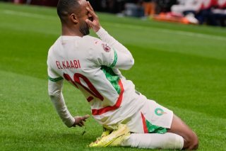 Ayoub El Kaabi a inscrit un doublé face à la Zambie KEYSTONE/AP/Themba Hadebe