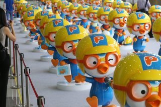 "Pororo le petit pingouin" est un dessin animé populaire en Corée du Sud (archives). KEYSTONE/EPA/STRINGER