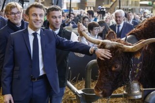 Le Salon de l'agriculture est un rendez-vous incontournable pour les hommes politiques français (archives). KEYSTONE/EPA AFP POOL/LUDOVIC MARIN / POOL