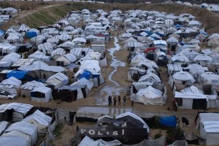 Le cdamp de réfugiés à l'ouest de Khan Younès, dans la bande ede Gaza. KEYSTONE/EPA/HAITHAM IMAD