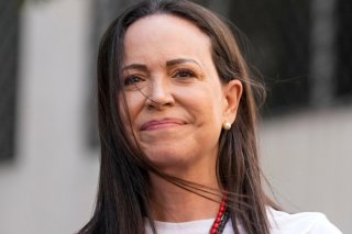 La cheffe de l'opposition au Venezuela et prix Nobel de la paix Maria Corina Machado est arrivée jeudi à la Maison Blanche (archives). KEYSTONE/AP/Ariana Cubillos