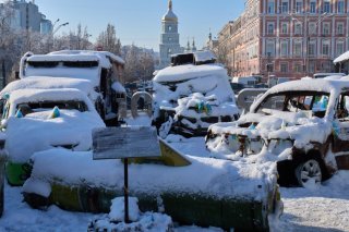 Une bonne centaine d'immeubles de Kiev étaient encore privés de chauffage vendredi. KEYSTONE/AP/Efrem Lukatsky