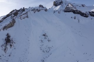 L'avalanche mortelle s'est produite, au-dessus de la station d'Ovronnaz. Police cantonale/VS/DR