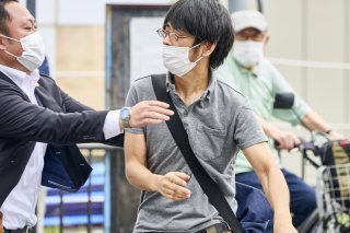 L'homme a été reconnu coupable d'avoir tiré sur Shinzo Abe à l'aide d'une arme artisanale lors d'une réunion électorale le 8 juillet 2022 à Nara (archives). KEYSTONE/AP Kyodo News