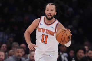 Jalen Brunson et les Knicks ont battu les Nets de 54 points mercredi KEYSTONE/AP/Frank Franklin II
