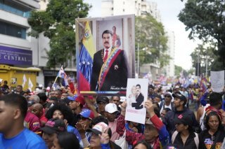 Les manifestants ont exigé la libération de Nicolás Maduro. KEYSTONE/AP/Ariana Cubillos