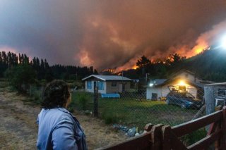 Le Chubut est l'une des provinces argentines touchées par les incendies de forêt. KEYSTONE/EPA/MATIAS GARAY