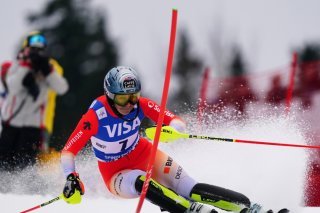 Wendy Holdener est en course pour le podium à Spindleruv Mlyn KEYSTONE/AP/Pier Marco Tacca