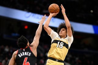 Kyshawn George (18) aura l'occasion de s'illustrer lors du All-Star week-end KEYSTONE/FR67404 AP/NICK WASS