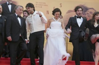L'équipe de "Nouvelle vague" de Richard Linklater (à gauche) sur le tapis rouge du festival de Cannes (archives). KEYSTONE/AP Invision/NATACHA PISARENKO