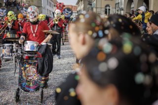 Les Brandons de Payerne auront lieu du 20 au 23 février 2026. Ils espèrent que la venue du groupe S-Hoch3 attirera du public de toute la Suisse. KEYSTONE/VALENTIN FLAURAUD