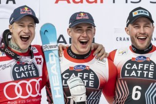 La Suisse espère vivre le même bonheur dimanche qu'il y a un an avec le triplé en descente KEYSTONE/ALESSANDRO DELLA VALLE