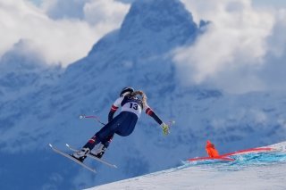 Lindsey Vonn a été victime d'une terrible chute dimanche KEYSTONE/AP/Jacquelyn Martin