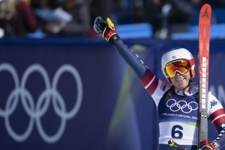 Breezy Johnson est championne olympique de descente KEYSTONE/JEAN-CHRISTOPHE BOTT