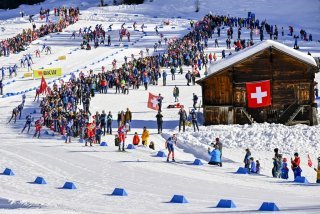 Images du dernier passage de la Coupe du monde de ski de fond dans la Vallée de Conches, en janvier 2024