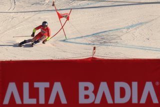 Marco Odermatt lors du géant d'Alta Badia