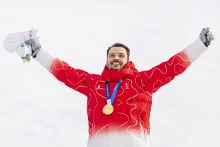 Loïc Meillard, champion olympique de slalom.
