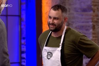 Le cuisinier Andreas Kalandranis lors des auditions de Masterchef Grèce.