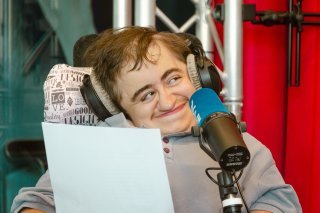 Nathan Wenger a aussi apporté sa bonne humeur aux équipes de Rhône fm