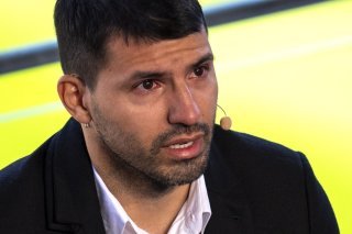 Sergio Kun Aguero, très affecté, au moment de dire adieu au football de compétition.