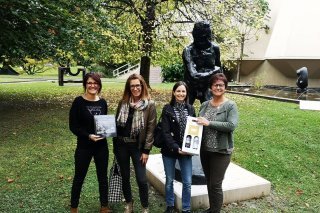 De gauche à droite: Anouck Darioli (Fondation Gianadda), Géraldine Ruffieux, Laurence Huser et Florence Gay-des-Combes (Fondation Gianadda)