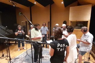 Les patoisants de Chamoson se sont mués en choristes pour ce projet