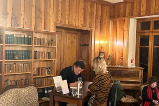 Sylvain Tesson, au Grand Hotel & Kurhaus à Arolla