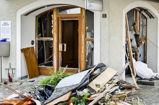 L'attaque du bancomat a occasionné de nombreux dégâts à Bière.