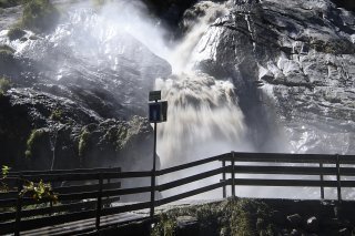 En Suisse aussi, les débâcles glaciaires provoquent des inondations, comme au lac des Faverges, à la frontière des cantons de Berne et du Valais (archives).