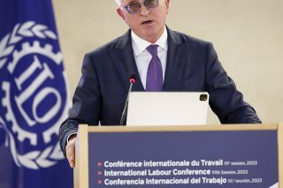 Le président des patrons russes Alexandre Chokhine a eu droit à quelques applaudissements devant les participants à la Conférence internationale du travail à Genève.