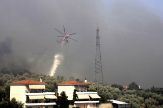 Un incendie s'est également déclaré près de Lamia, en Thessalie, dans le centre de la Grèce.