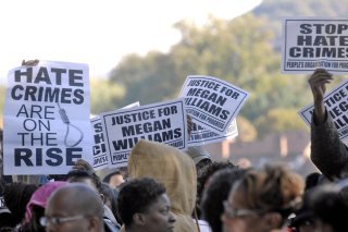Manifestation contre le crime dit de haine (Hate Crime) en 2007 à Charleston aux Etats-Unis (Photo d'archives).