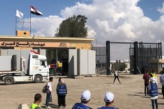 Le point de passage de Rafah entre l'Egypte et la bande de Gaza, le seul qui ne soit pas contrôlé par Israël, est actuellement encore fermé (Archives). KEYSTONE/EPA/STRINGER