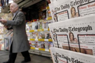 Le groupe de presse allemand Axel Springer, éditeur du tabloïd Bild, ferait partie des repreneurs potentiellement intéressés, tout comme le concurrent du Telegraph, DGMT, maison mère notamment du tabloïd de droite The Daily Mail (archives). KEYSTONE/AP/JANE MINGAY