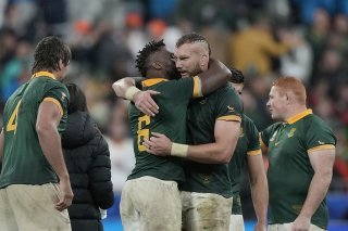 Les Springboks en finale KEYSTONE/AP/Lewis Joly