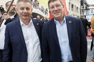 A Genève, le MCG remporte deux sièges au Conseil national. Mauro Poggia (à droite) qui y avait siégé de 2011 à 2013 et Roger Golay (à gauche) qui lui avait succédé jusqu'en 2019 ont été élus dimanche. KEYSTONE/SALVATORE DI NOLFI