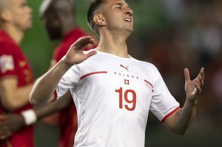 Mario Gavranovic a porté à 41 reprises le maillot de l'équipe de Suisse. KEYSTONE/LAURENT GILLIERON