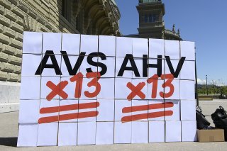 Le peuple votera sur une 13e rente AVS le 3 mars prochain. KEYSTONE/ANTHONY ANEX