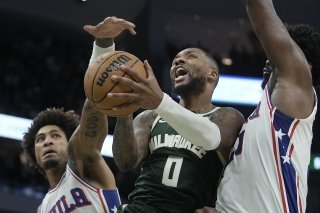 Damian Lillard a mené les Bucks à la victoire. KEYSTONE/AP/Morry Gash