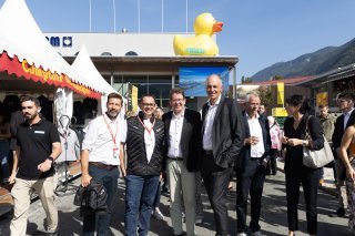 Le conseiller fédéral Albert Rösti à la Foire du Valais ce samedi.