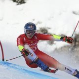 Marco Odermatt impressionnant à Val d'Isère KEYSTONE/AP/Marco Trovati