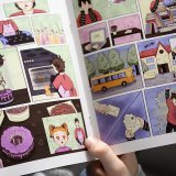 La bande dessinée "Hôtel-Resto - join the family" ne contient pas de texte "pour éviter la barrière de la langue". Elle sera disponible dès février dans les formats papier et webtoon. KEYSTONE/LAURENT GILLIERON