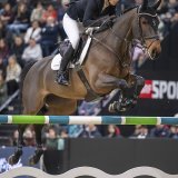 Janika Sprunger sur Orelie est revenue au premier plan avec sa deuxième place à Bâle. KEYSTONE/GEORGIOS KEFALAS