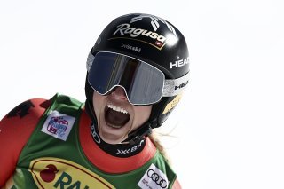 Lara Gut-Behrami a frappé un grand coup à Sölden KEYSTONE/AP/Gabriele Facciotti