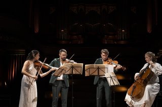 Durant la finale, le Quatuor Novo a interprété le 2e Quatuor à cordes de Felix Mendelssohn. Anne-Laure Lechat, Concours de Genève