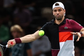 Dimitrov a sorti Medvedev au 2e tour à Bercy KEYSTONE/EPA/Mohammed Badra