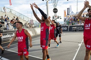 Le 3x3 helvétique masculin peut encore rêver de Paris 2024 KEYSTONE/PIERRE ALBOUY
